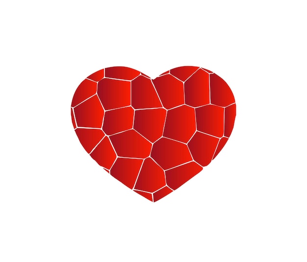 Valentine's day Heart Background, Vector Illustration.