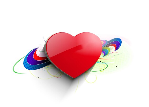 Valentine's day Heart Background, Vector Illustration.