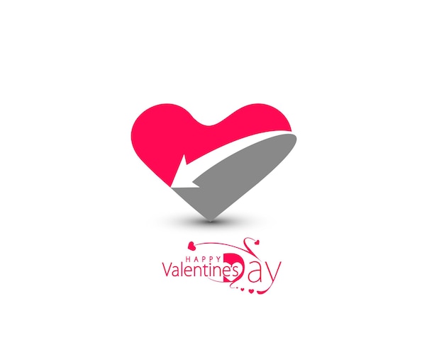 Valentine's day Heart Background, Vector Illustration.