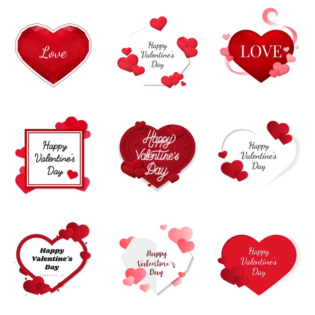 Valentine's day illustration icons