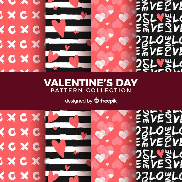 Valentine's day pattern collection