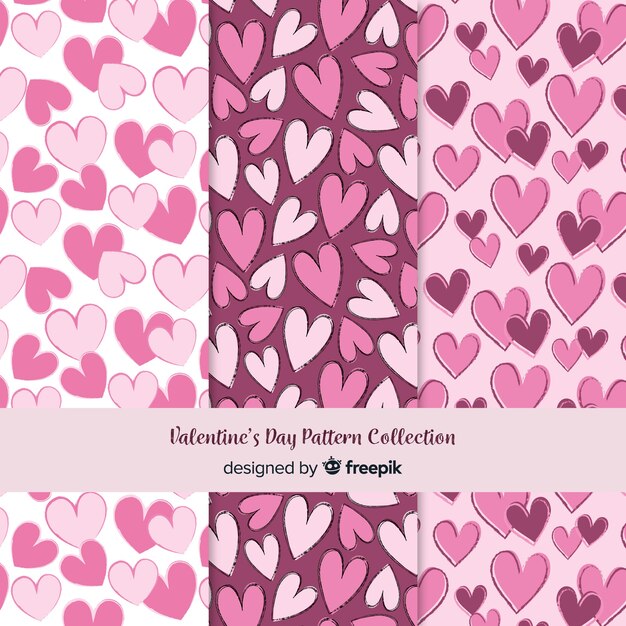 Valentine's day pattern collection