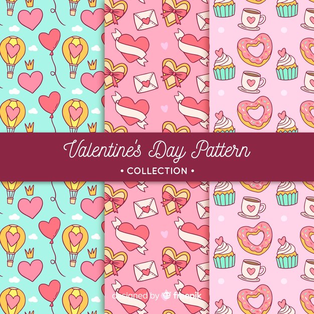 Valentine's day pattern collection