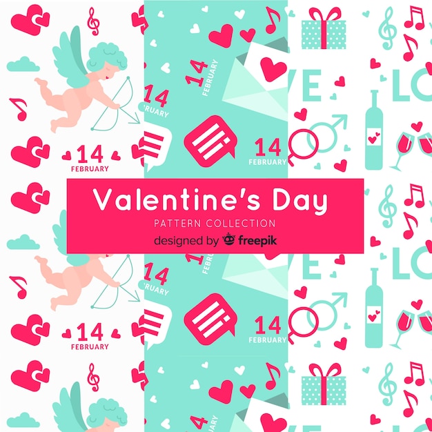 Valentine's day pattern collection