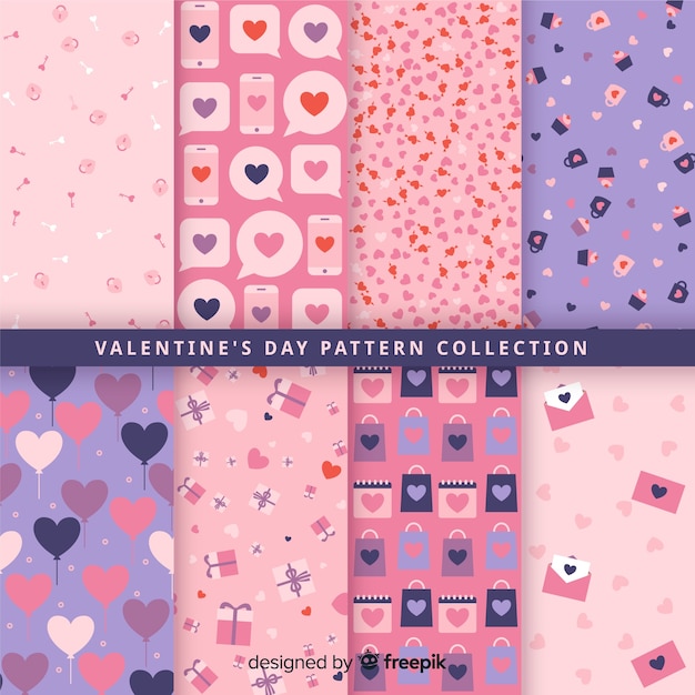 Valentine's day pattern collection