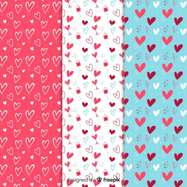 Valentine's day pattern collection