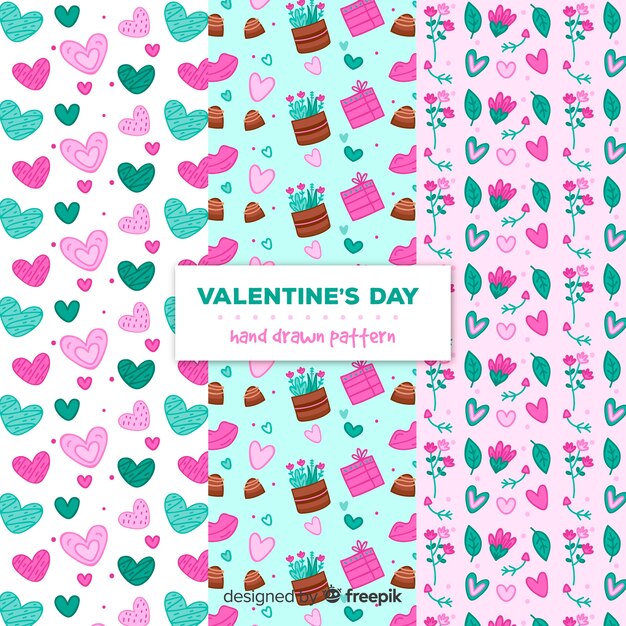 Valentine's day pattern collection