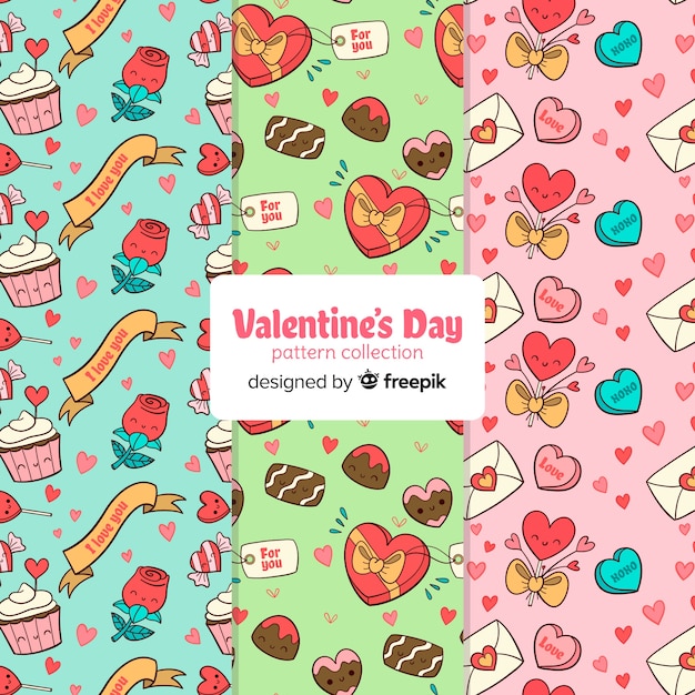 Valentine's day pattern collection