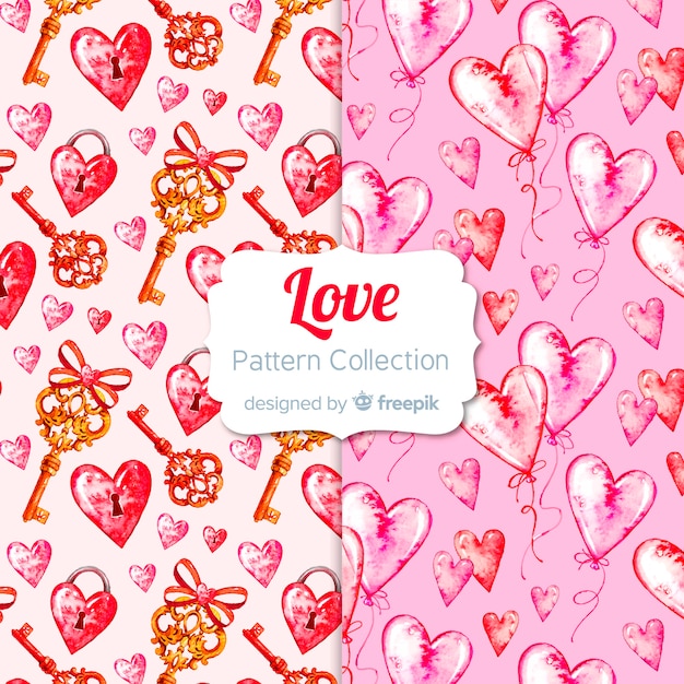 Valentine's day pattern collection