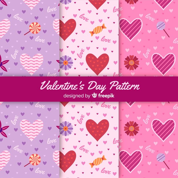 Valentine's day pattern collection