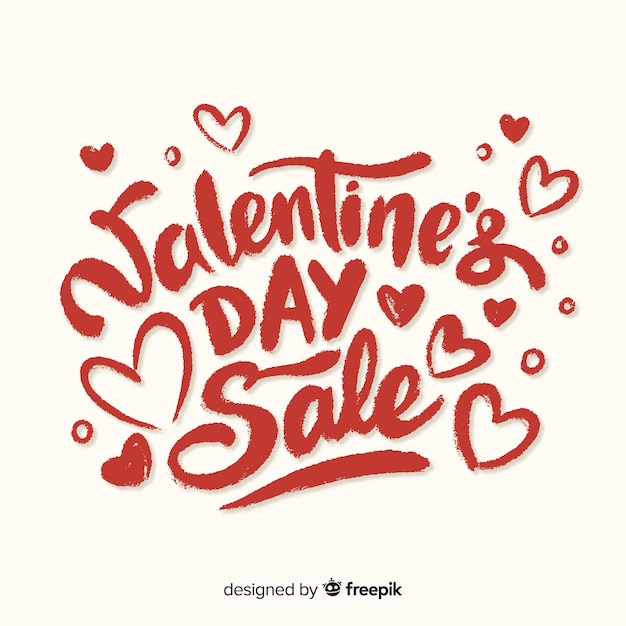 Valentine's day sale background