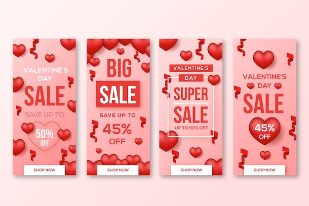 Valentine's day sale with discount