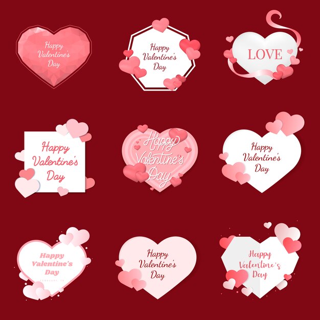 Valentine's day vector design concept