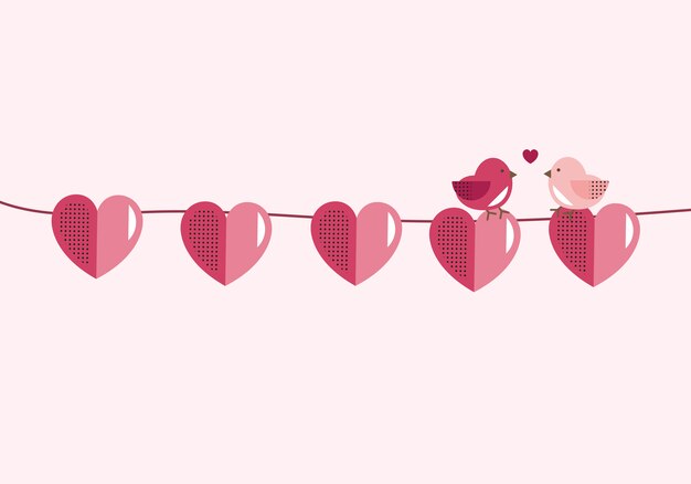 Valentine's day vector design concept