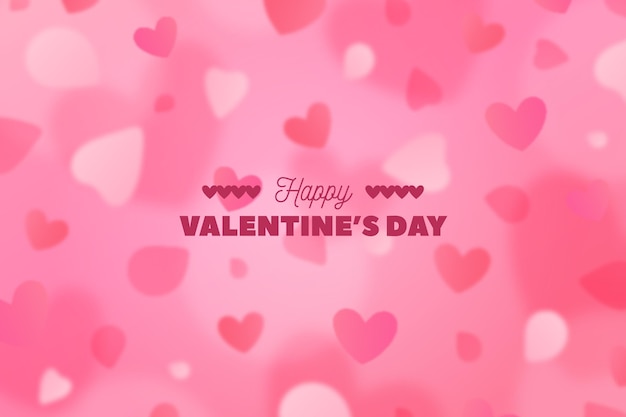 Valentine's day wallpaper with unfocused elements