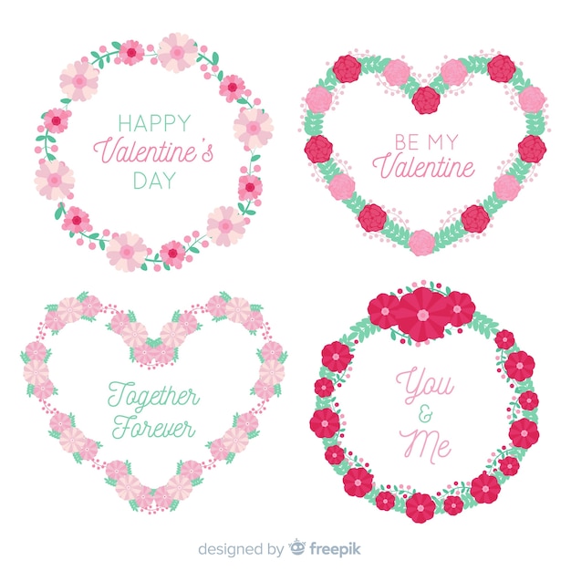 Valentine's day wreath collection