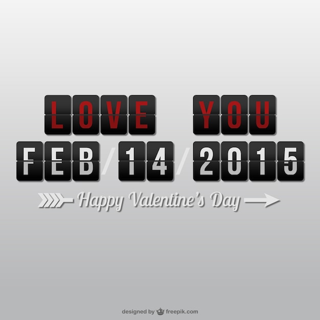 Free vector valentine's love message