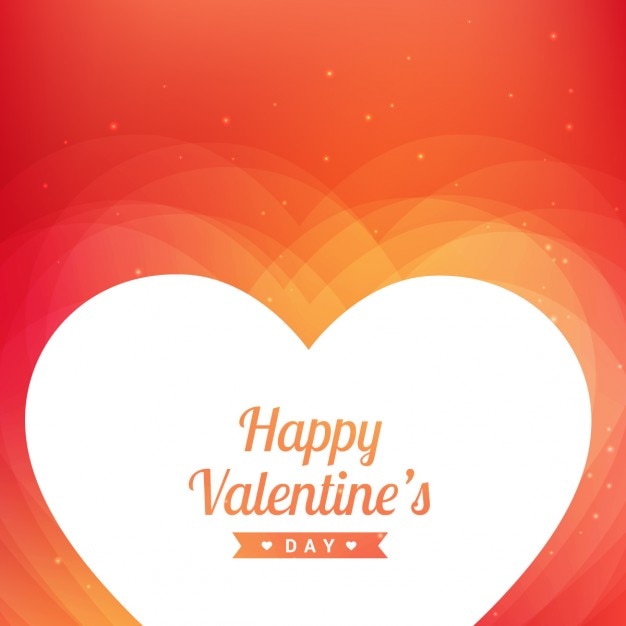 Free Vector valentines day background in orange tones