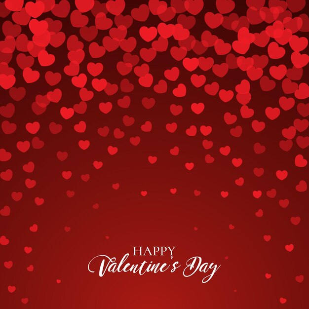 Valentines Day background with hearts design