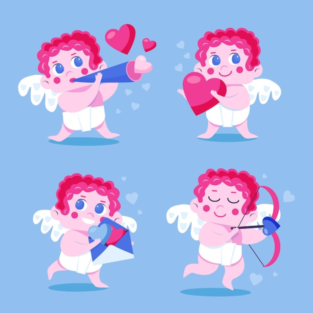 Valentines day cupid character pack