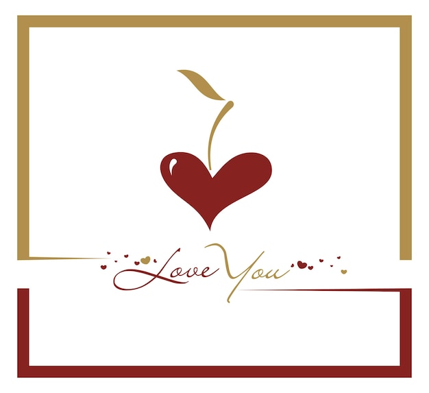 Free Vector valentines day heart logo design vector illustration