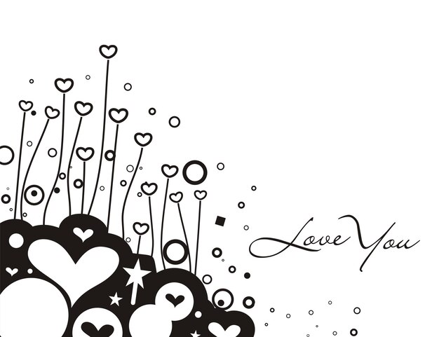 Valentines day Heart Logo Design Vector Illustration