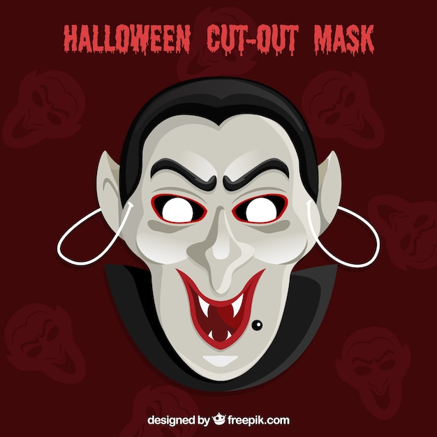 Free Vector vampire cut-out mask