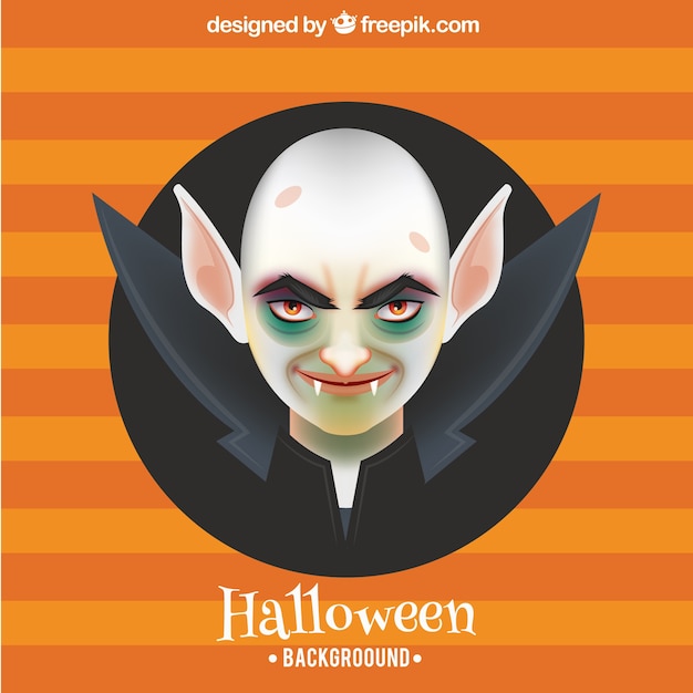 Free Vector vampire halloween background