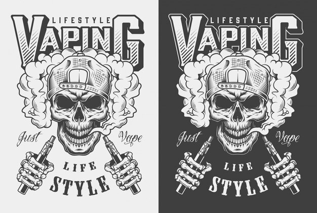 Vaping apparel illustration