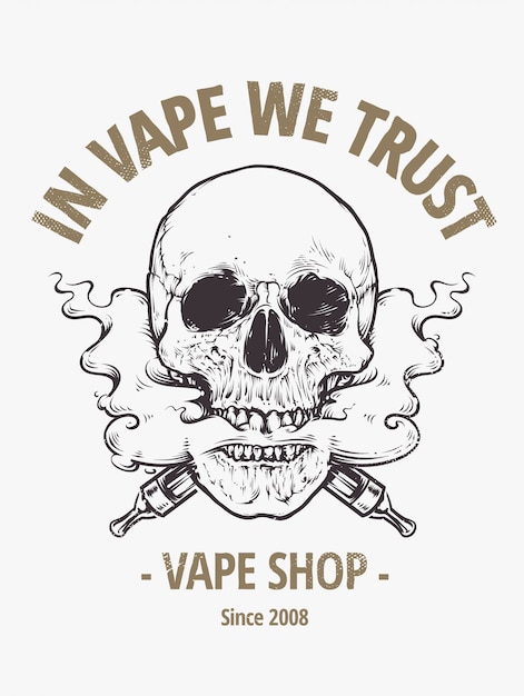 Vaping Skull Art