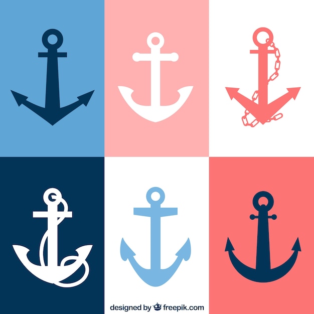 Variety of anchor icons