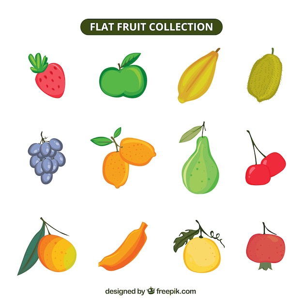 Variety of delicious fruits