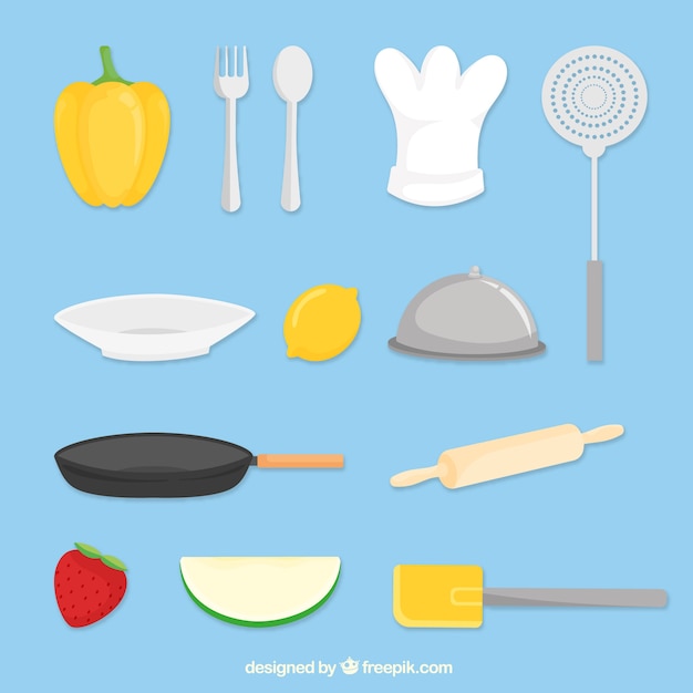 Free Vector variety of flat cook objects