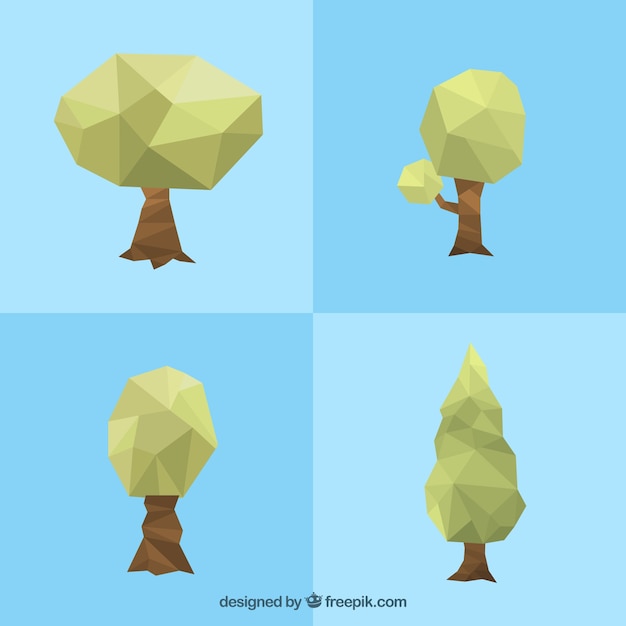 Free Vector variety of polygonal trees