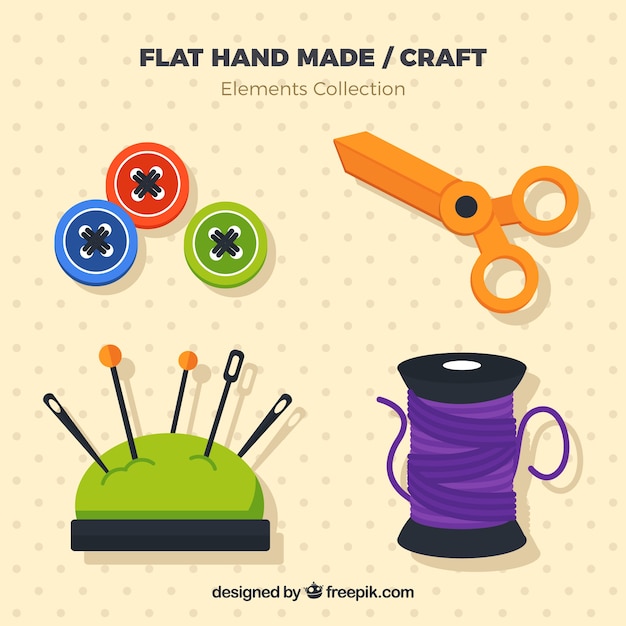 Free Vector variety of stitching elements