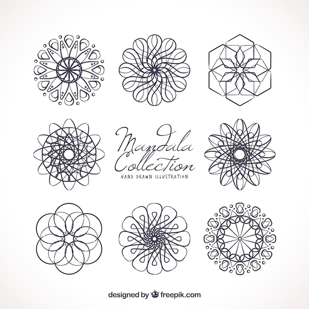 Various abstract mandalas