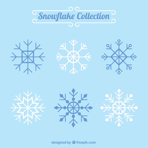 Various decorative snowflakes