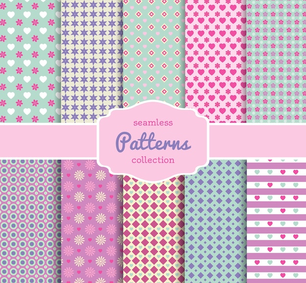 Various Floral Pattern Paper Collection for Scrapbooking in Pastel Shades