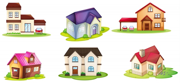 Free Vector various houses