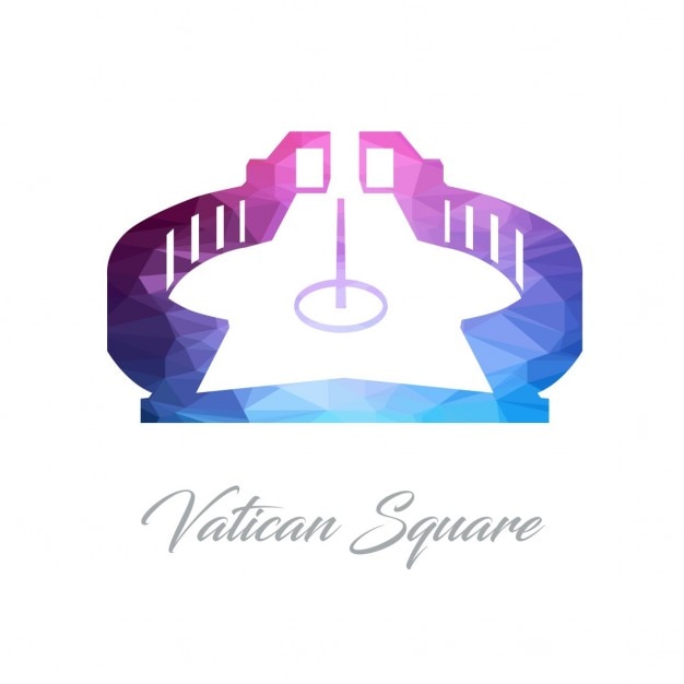 Free vector vatican, polygonal