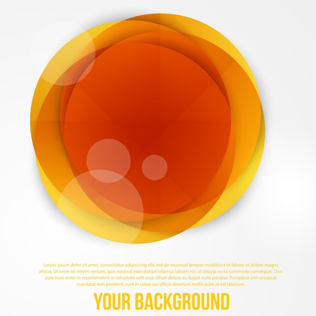 Vector abstract circles template. Object web