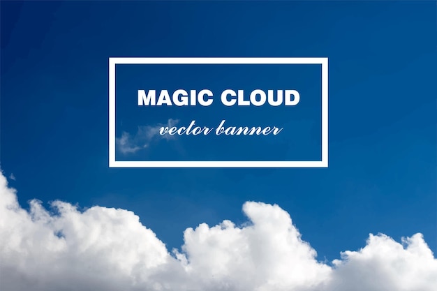 Free Vector vector abstract cloud banner