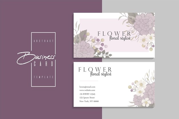 Vector abstract creative business cards (back and front set template)