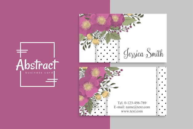 Vector abstract creative business cards (back and front set template)