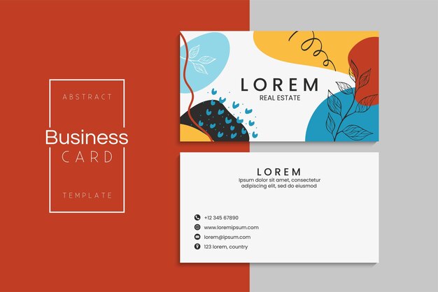 Free vector vector abstract creative business cards (back and front set template)