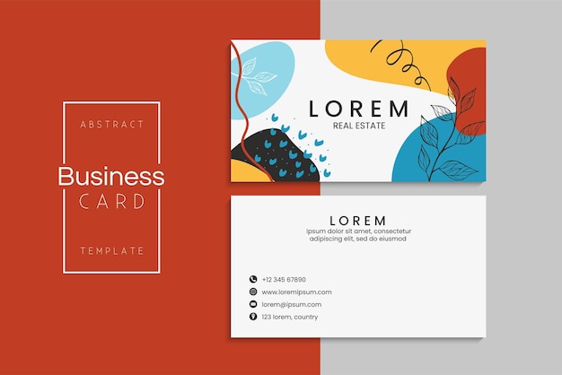 Free Vector vector abstract creative business cards (back and front set template)