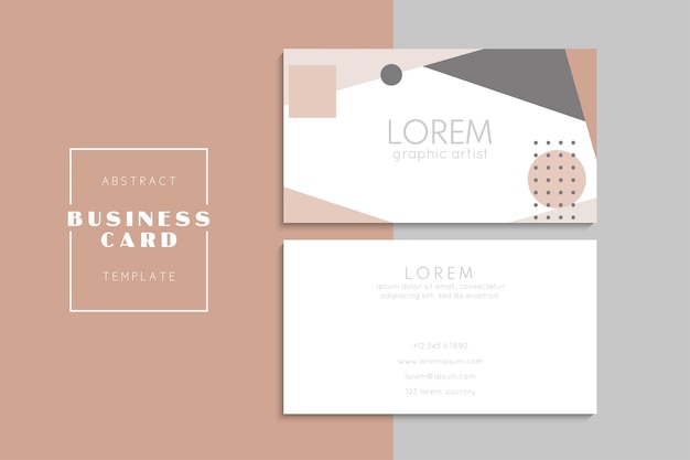 Free Vector vector abstract creative business cards (back and front set template)