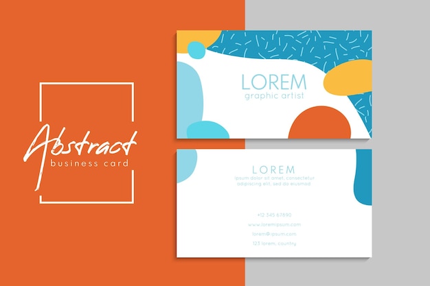 Free vector vector abstract creative business cards (back and front set template)