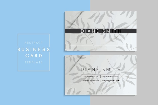 Vector abstract creative business cards (back and front set template)