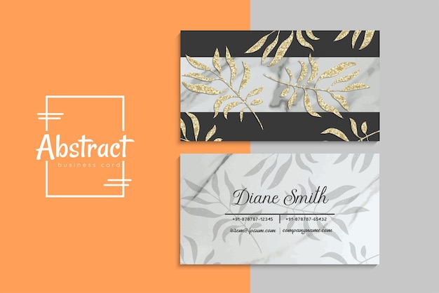 Vector abstract creative business cards (back and front set template)